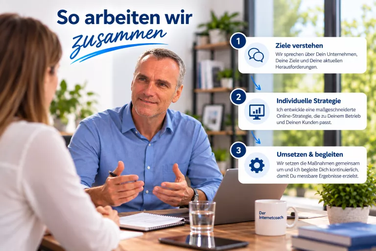 Zusammenarbeit mit dem Internetcoach Rainer Stark
